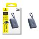 6. Baseus EnerFill FW11 5W Power Bank for Apple Watch with Built-in Cable - Black