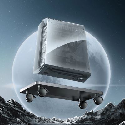 4. Orico CPB6 Computer Stand with Wheels - Black