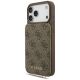 2. Guess 4G Cardslots & Magnetic Closure Crossbody Case for iPhone 18 Pro / 17 Pro – brown