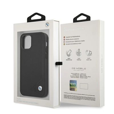 8. BMW Leather Deboss case for iPhone 12 mini - black