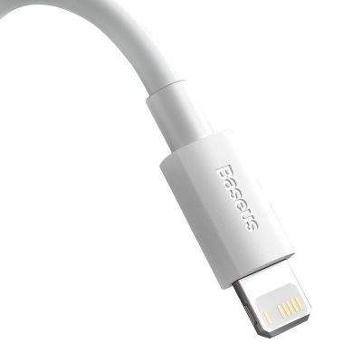 4. Baseus 2x USB - Lightning cable fast charging 1.5 m white (TZCALZJ-02)