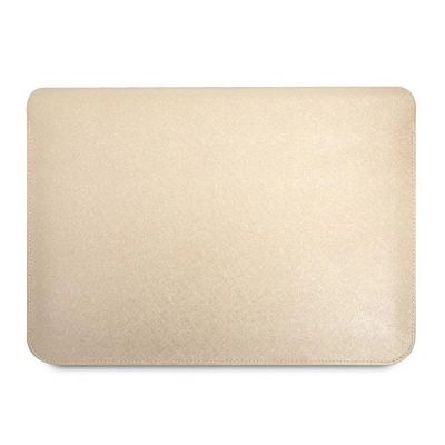 3. Guess Saffiano Triangle Logo case for a 14" laptop - beige