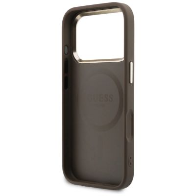 7. Guess Perforated 4G MagSafe case for iPhone 17 Pro Max - brown