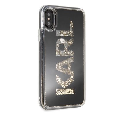 5. Karl Lagerfeld Karl Logo Glitter iPhone X/Xs Case - Black