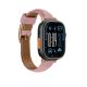 3. AmazingThing Class Band Leather Strap for Apple Watch 45 / 46 / 49 mm - Pink