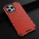 14. Honeycomb Case armor cover with TPU Bumper for iPhone 13 Pro red