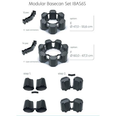 6. BASE FOR RAINWATER TANK MODULAR 6 BASECAN ANTHRACITE