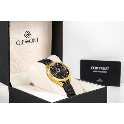 9. Giewont Sapphire Gold Black Women's Watch GW2720-B4