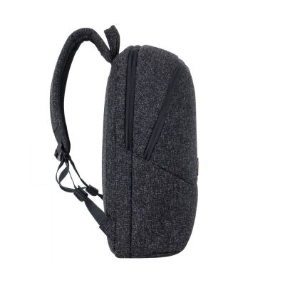 3. RIVACASE Anvik 15.6" laptop backpack, 15L, black, made of waterproof material, pockets for a 10.5" tablet, smartphone, documents, accessories, bottle