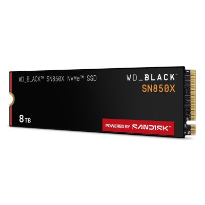 6. WD Black SN850X 8TB M.2 NVMe SSD WDS800T2X0E