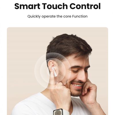 7. Ugreen HiTune T6 wireless headphones with ANC function + USB-A - USB-C cable - white