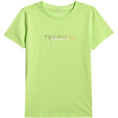 2. Women's T-shirt 4F F2717 light yellow 4FWSS26TTSHF2717 73S