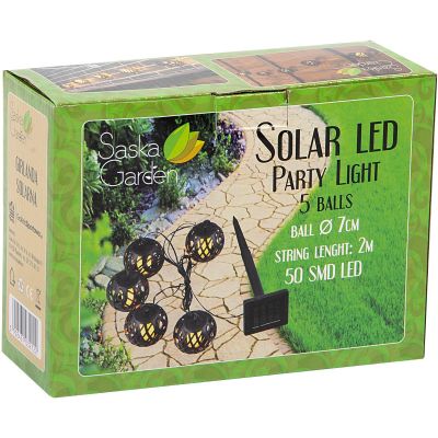 48. SOLAR LAMP FIREBALLS 7CM 5PCS