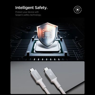 6. Spigen EB10020CC USB-C Cable 100W 200cm - White
