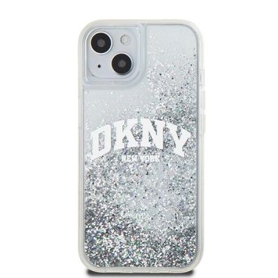 3. DKNY Liquid Glitter Big Logo case for iPhone 15 / 14 / 13 - white