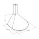 4. Chimney Hood AKPO WK-5 RONDO TURBO 60 WHITE (600 mm; white colour)