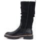 8. Women's warm, ruffled boots, black M.Daszyński SA259-