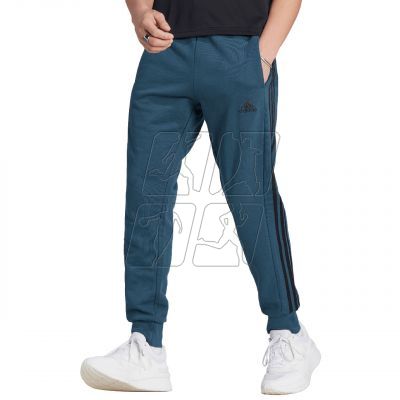 3. adidas Essentials French Terry Tapered Cuff 3-Stripes Pants M IJ8698