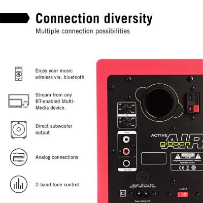 8. Monkey Banana Gibbon AIR 2-Way Red Wireless 60W