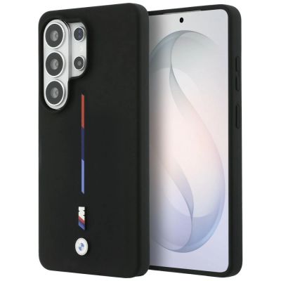 BMW M Silicone Tricolor Line MagSafe Case for Samsung Galaxy S26 Ultra - Black