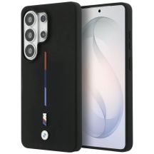 BMW M Silicone Tricolor Line MagSafe Case for Samsung Galaxy S26 Ultra - Black