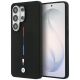 BMW M Silicone Tricolor Line MagSafe Case for Samsung Galaxy S26 Ultra - Black