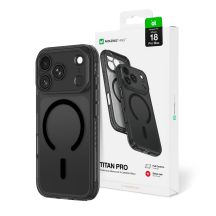 AmazingThing Titan Pro Lens Case for iPhone 18 Pro Max with Camera Cover and Lanyard Mount, Compatible with MagSafe - Black