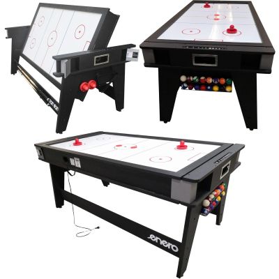 21. 4-IN-1 MULTIGAMING TABLE BILLIARDS TABLE TENNIS HOOK-UP DINING TABLE 189x94.1x81.3CM ENERO