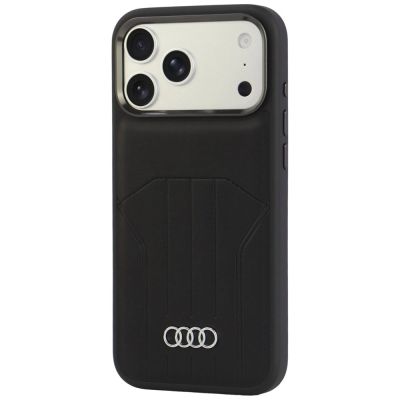 3. Audi Synthetic Leather Case MagSafe for iPhone 18 Pro Max / 17 Pro Max - Black