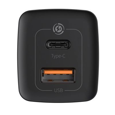 4. Baseus GaN2 Lite fast charger 65W USB / USB Type C Quick Charge 3.0 Power Delivery (gallium nitride) black (CCGAN2L-B01)