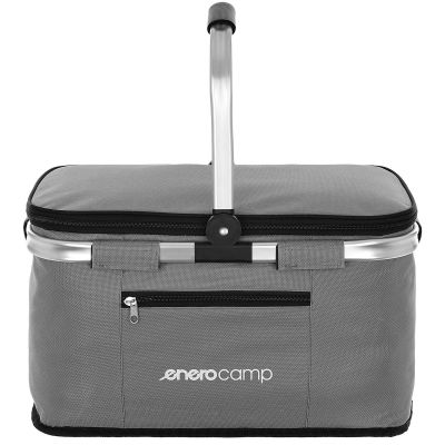 2. FOLDABLE THERMAL TOURIST BASKET 24L GREY ENERO CAMP