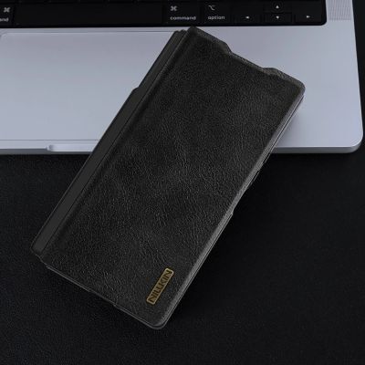 17. Nillkin Qin Pro Case for Samsung Galaxy Z Fold 7 with S Pen Space - Black