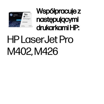 56. HP 26X – Set of 2 Black Original XL Toner Cartridges
