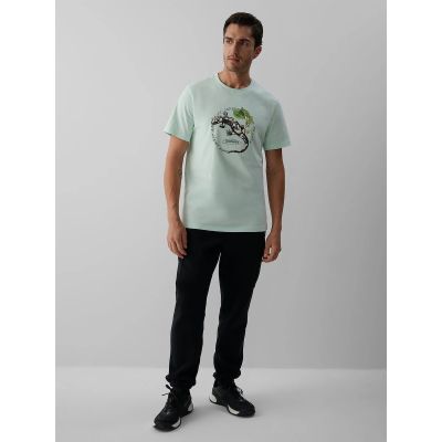 4. Men's regular printed T-shirt 4F 4FKAW26TTSHM4474-47S