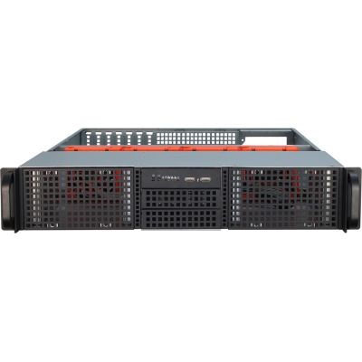 4. Inter-Tech 2U-20255 Rack Black, Stainless Steel