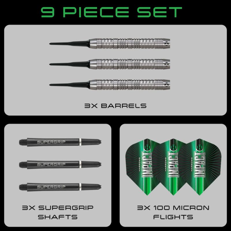 4. Harrows IMPACT 70% soft tip darts