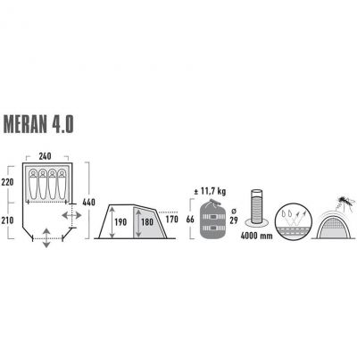 5. High Peak Meran 4 tent 11806