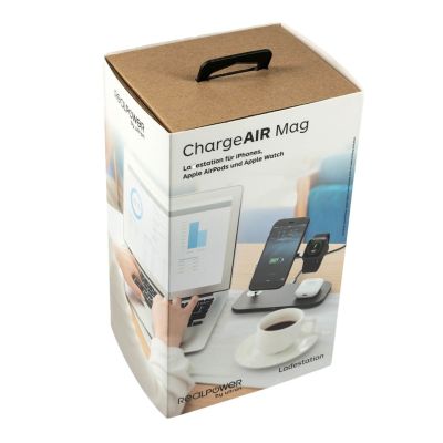 4. RealPower ChargeAIR Mag Smartphone, Smartwatch, Tablet Black USB Wireless Charging Internal