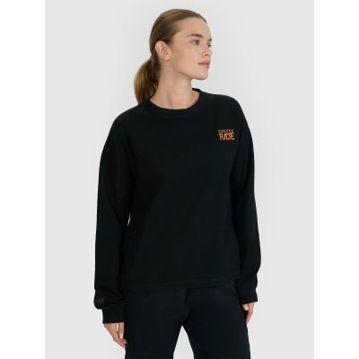 Women's oversize longsleeve with print 4F 4FWSS25TLONF393-20S