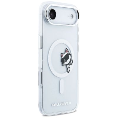 4. Karl Lagerfeld IML Peekaboo MagSafe Case for iPhone Air - Clear