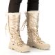 20. Rieker W RKR640 waterproof high snow boots, beige
