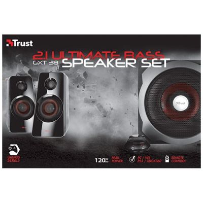 10. TRUST GXT 38 2.1 Ultimate Bass Speakers