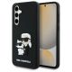 Karl Lagerfeld 3D Rubber Karl&Choupette Case for Samsung Galaxy S24 FE - Black