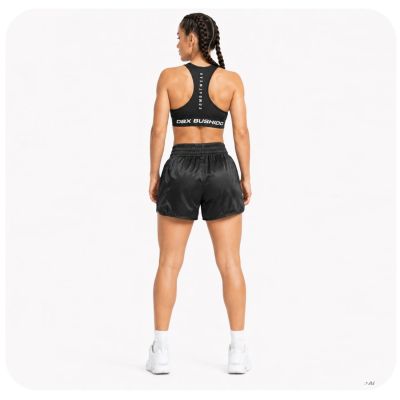 6. Women's Black COMBATWEAR Muay Thai Shorts | DBX Bushido