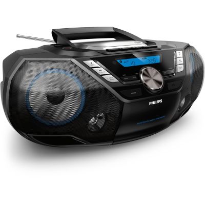 2. Philips AZB798T/12 Portable Stereo System Analog and Digital 12W DAB, DAB+, FM Black MP3 Player