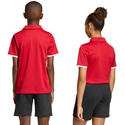 11. adidas Entrada 26 Polo T-shirt for kids red JZ6626