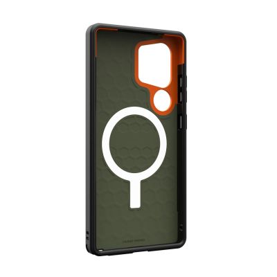 6. Urban Armor Gear Civilian Case 17.3cm (6.8") (Samsung Galaxy S25 Ultra) Olive, Orange
