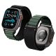 Strap Spigen WBF1 Strap for Apple Watch 44 / 45 / 46 / 49 mm - Black and Green