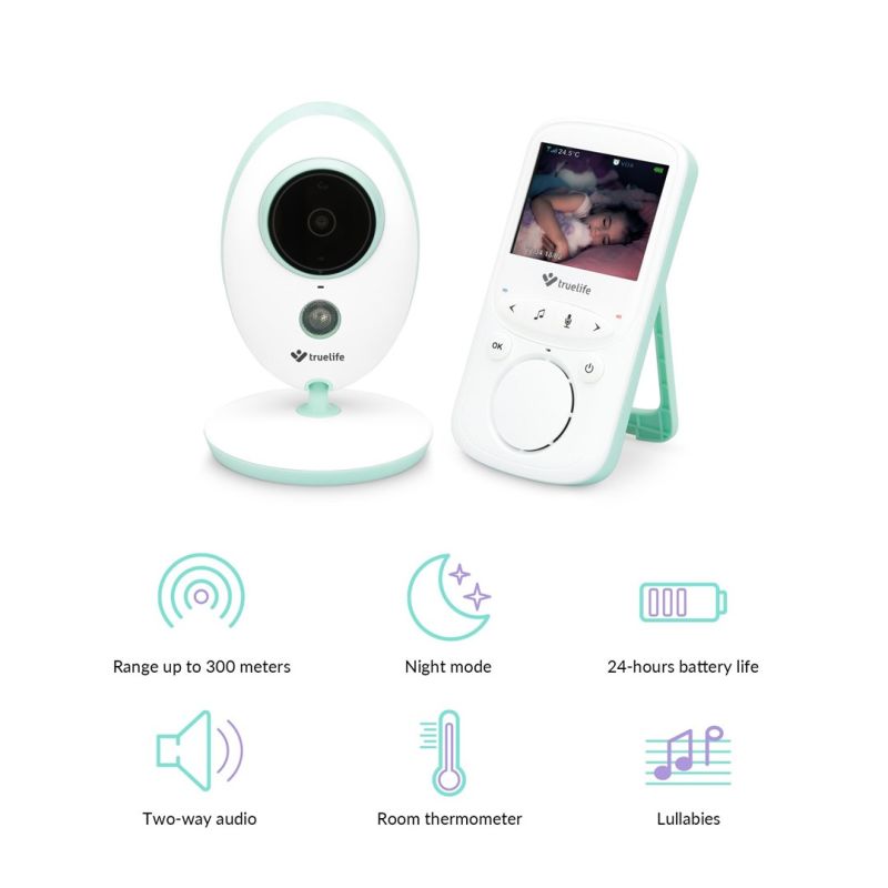 2. TrueLife NannyCam V24 Pro LCD 2.4” 20fps baby monitor