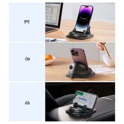 6. Joyroom JR-ZS354 phone holder with suction cup for car, office, home - black